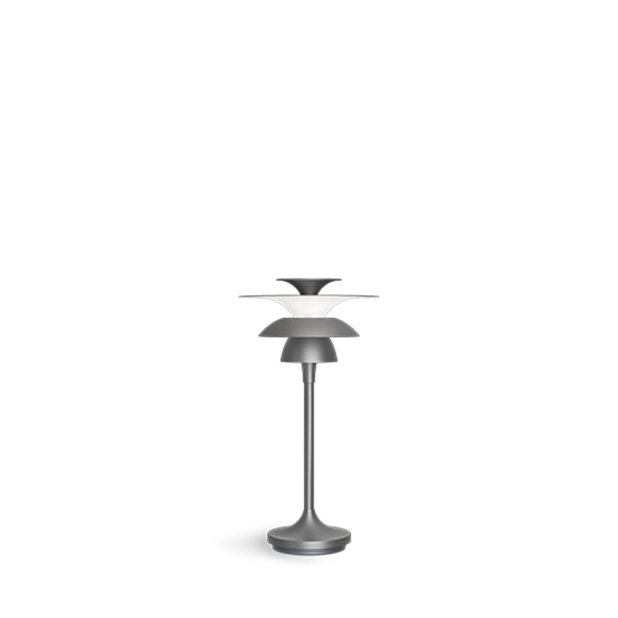 Bordslampa Picasso, höjd 34,8 cm, oxidgrå G4