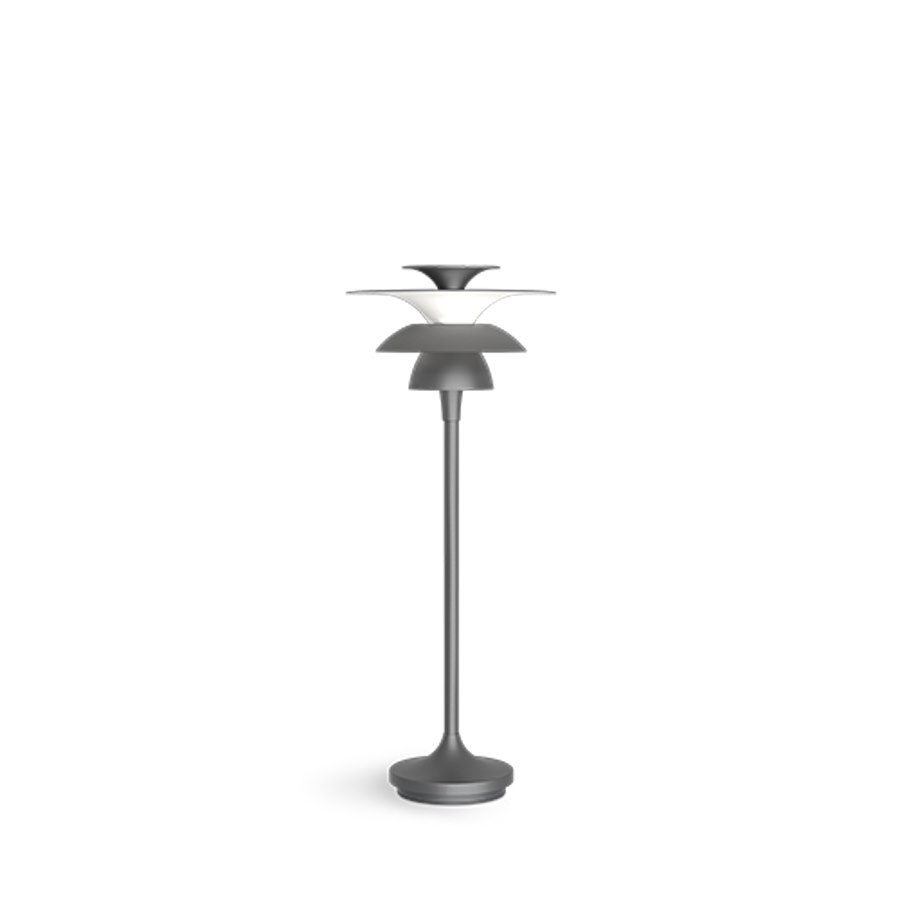 Bordslampa Picasso, höjd 45,7 cm, oxidgrå G4
