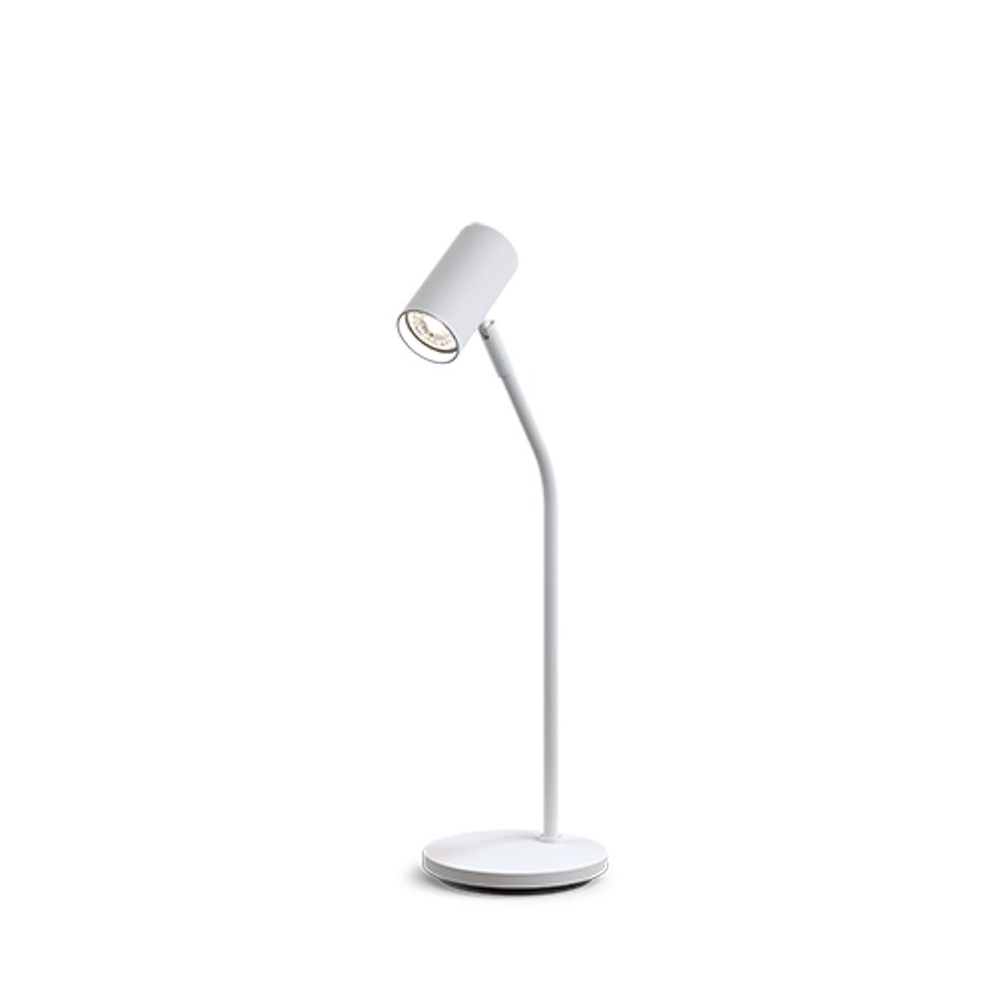 Bordslampa Tyson, vitstruktur GU10