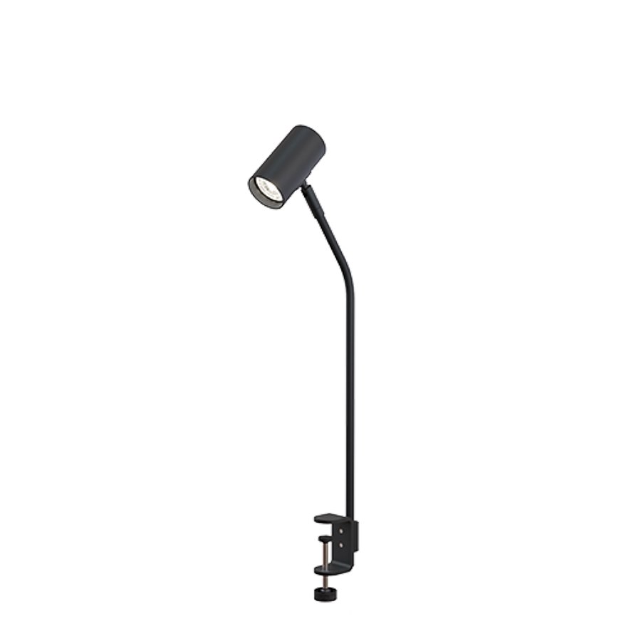 Bordslampa Tyson, för bordskiva, svartstruktur GU10