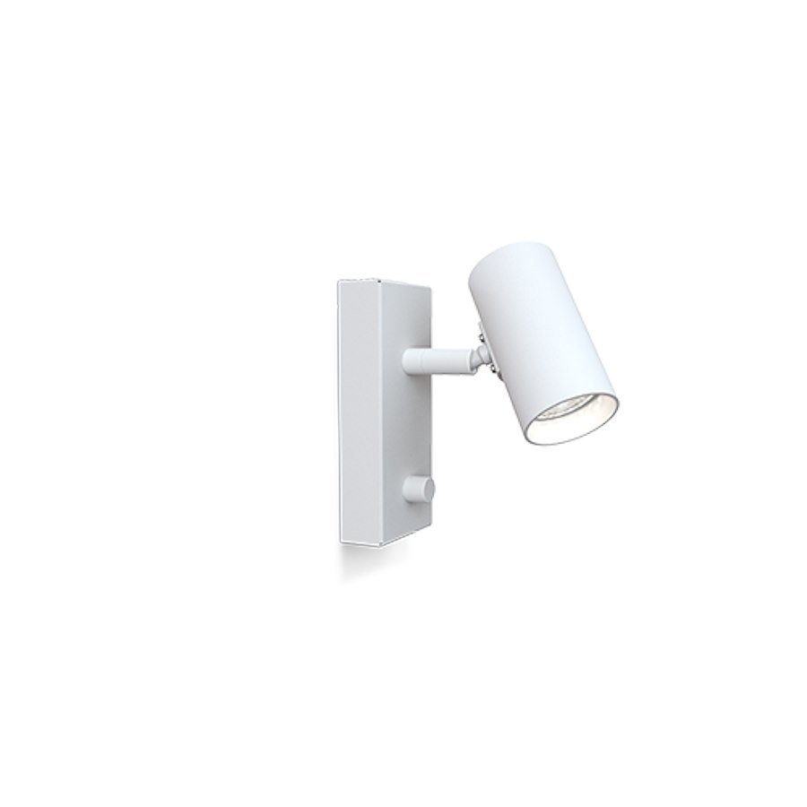 Vägglampa Tyson, vitstruktur GU10