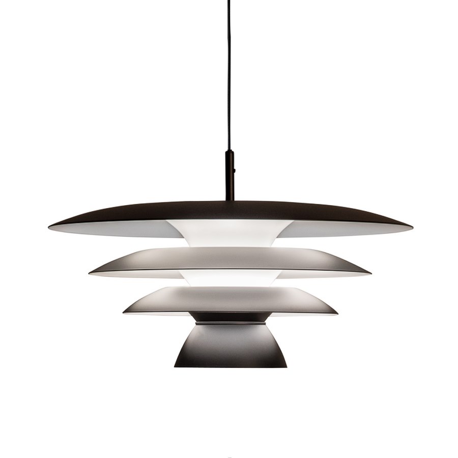 Pendel DaVinci, dia 50 cm, mattsvart E27