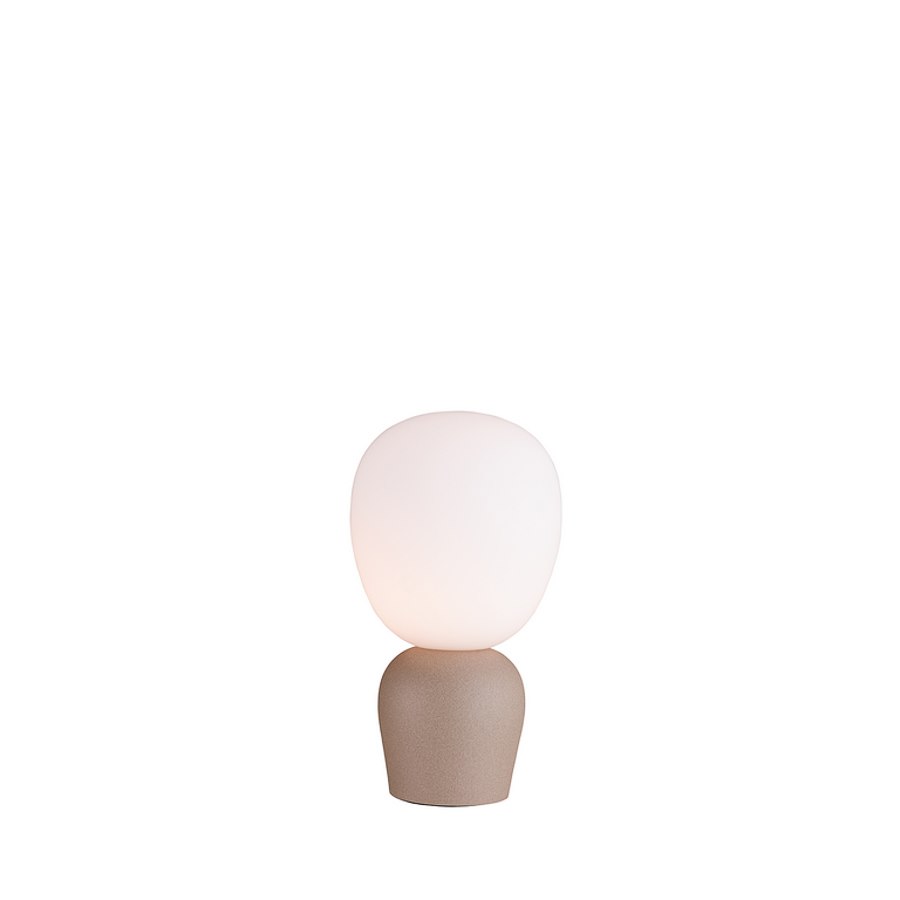 Bordslampa Buddy, sandstruktur/opalglas G9