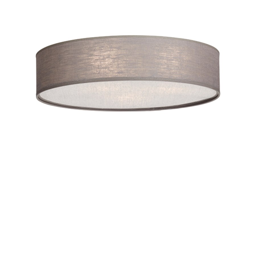 Plafond Soft, dia 44 cm, grå linne E27