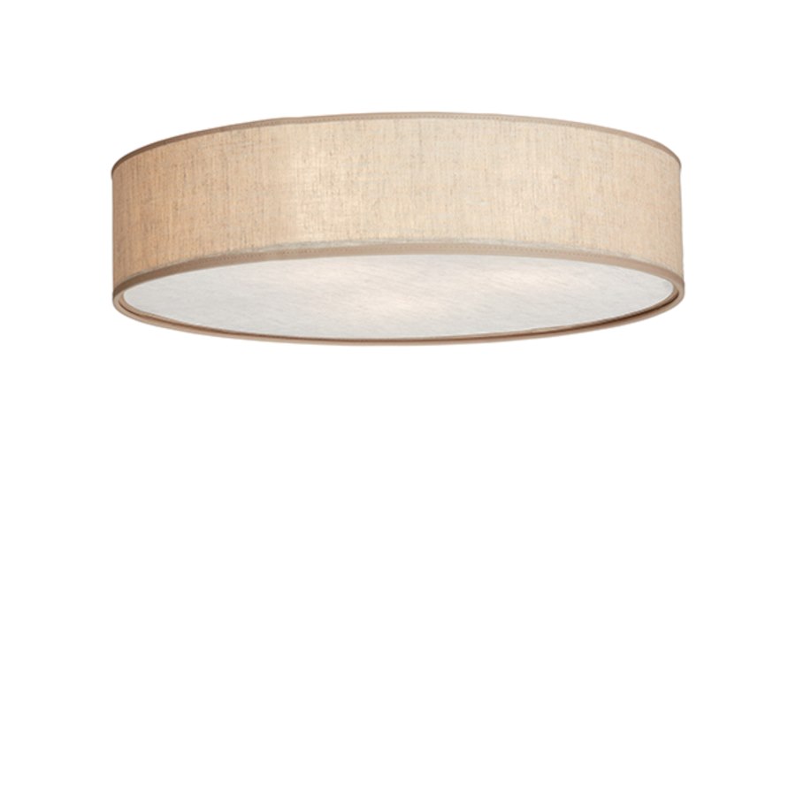 Plafond Soft, dia 60 cm, natur linne E27