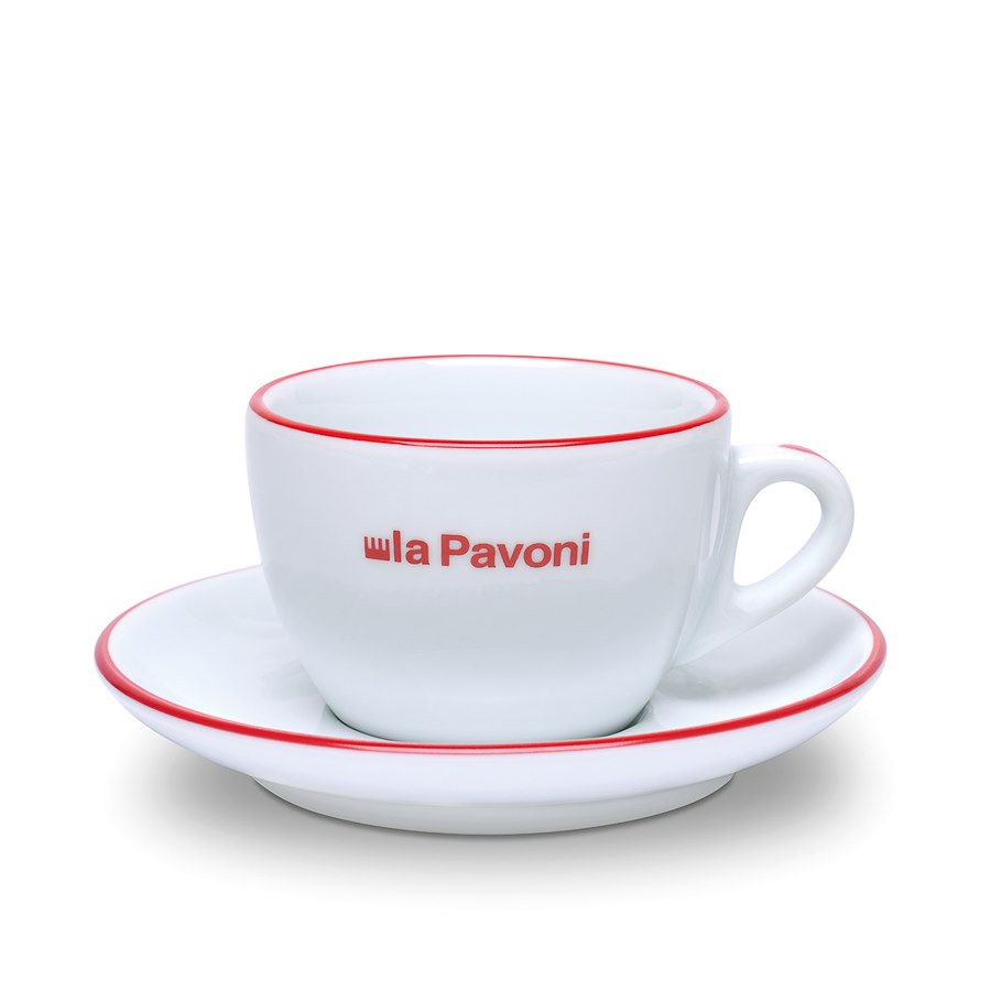 Kaffekopp La Pavoni, 18 cl, 6-pack, vit