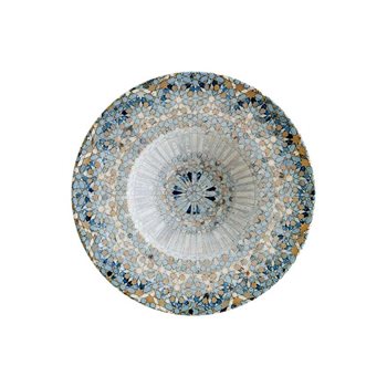Tallerken Mosaik, dia 28 cm, dybde, rund
