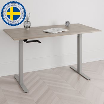 Hev- og senkbart skrivebord SVEIV, 100% produsert i Sverige