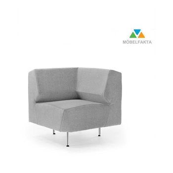 Modul sofa Support hjørnemodul, ben i krom, valgfritt farge polstring