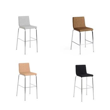 Barstol Paris sittehøyde: 63 cm, fire farger