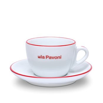 Kaffekopp La Pavoni, 18 cl, hvit