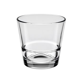 Whiskyglass Stack Up, 21 cl, herdet glass, kan stables