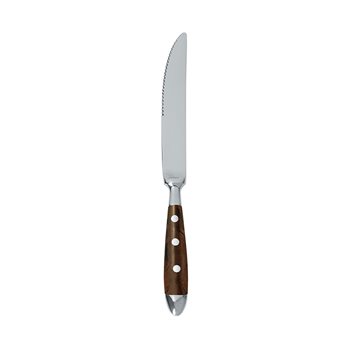Grillkniv Genua, 215 mm, handtag i brun bakelit, rostfritt stål