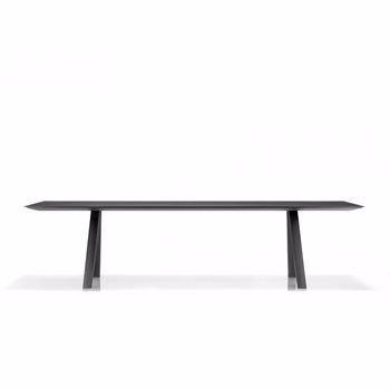 Konferensbord Arki-Table svart stativ, svart bordsskiva, 5 storlekar