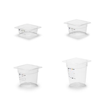 Plast kantin i PP plast, GN 1/6, flera storlekar