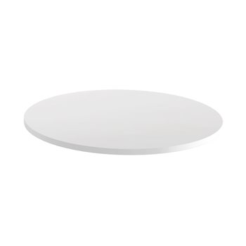 Rund bordsskiva, färg vit, 4 storlekar