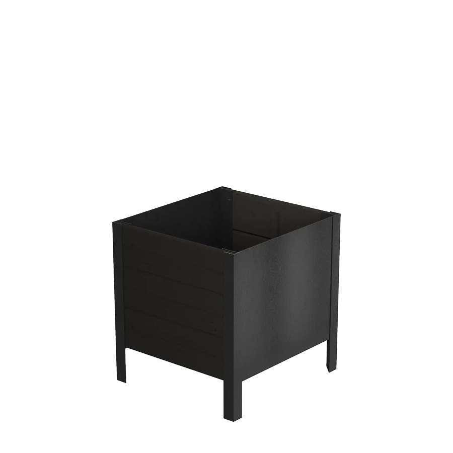 Blomlåda Classic, 46x43x46,5 cm, svart/svart