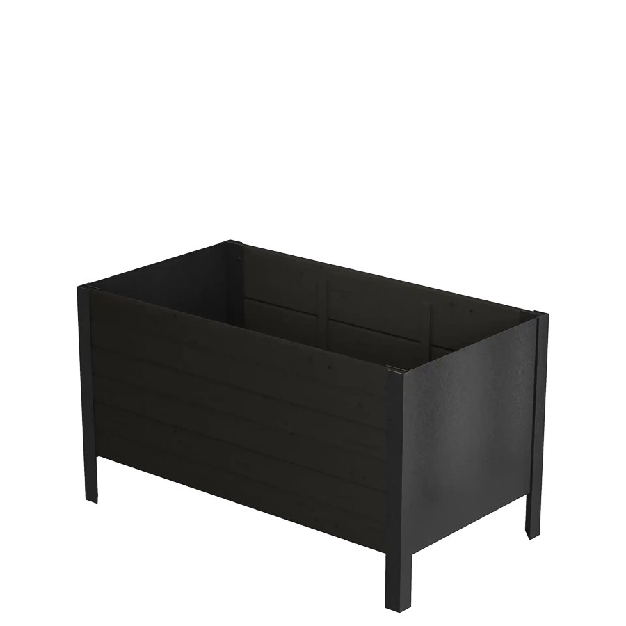 Blomlåda Classic, 83x46x46,5 cm, svart/svart