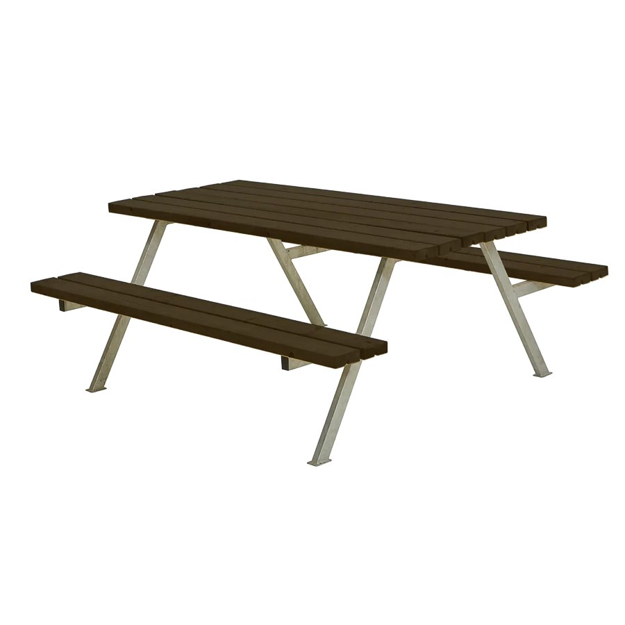 Bänkset Alpha, 6-sits, svart