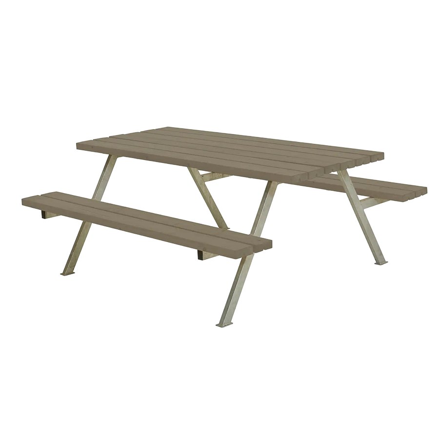 Bänkset Alpha, 6-sits, gråbrun