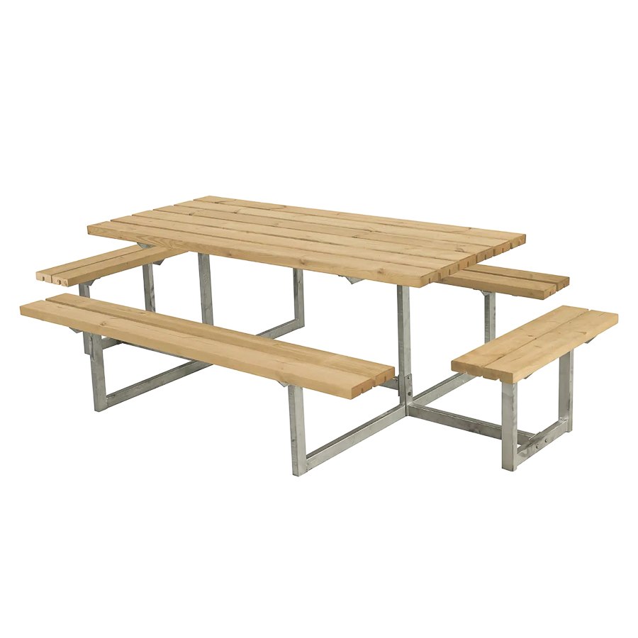Bänkset Basic, 8-sits, Thermowood, natur