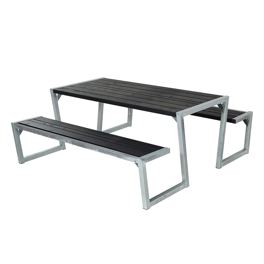 Bänkset Zigma, 6-sits, svart