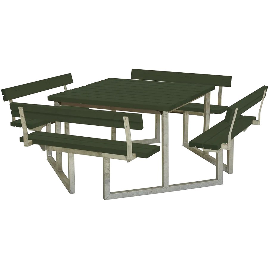Bänkset Twist, 8-sits, 4 ryggstöd, grön