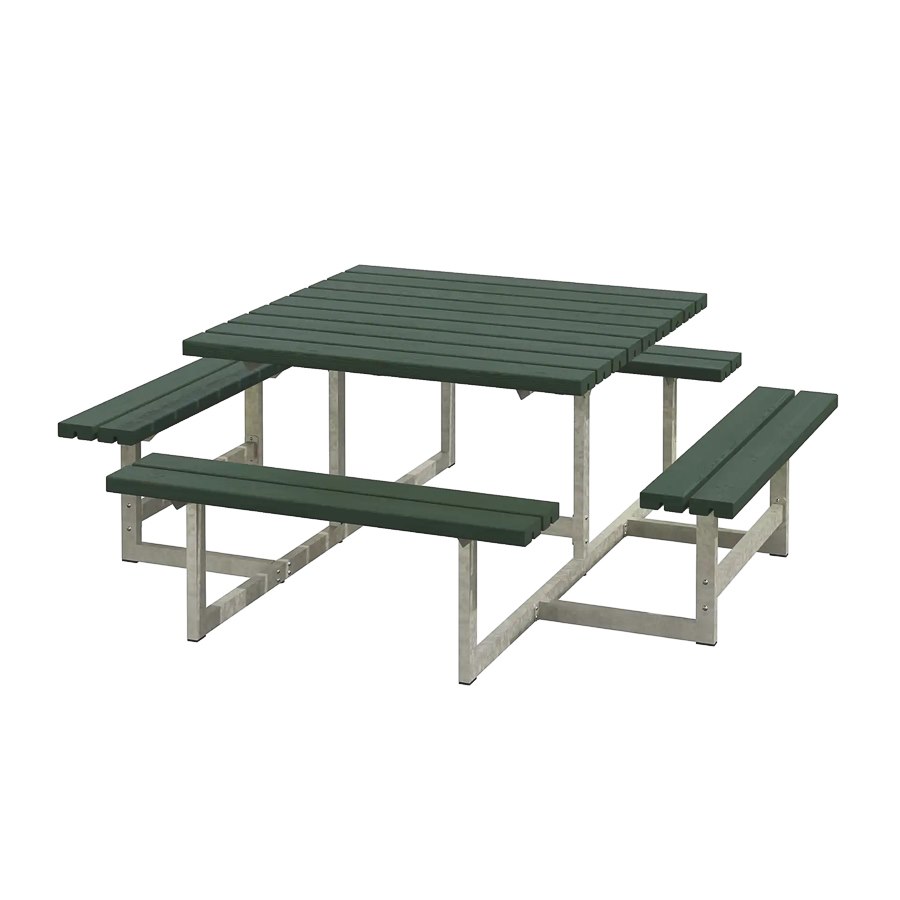 Bänkset Picnic, 8-sits, grön
