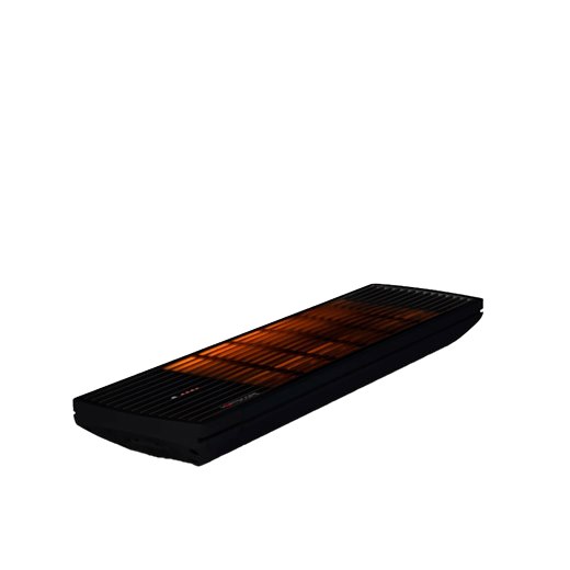 Infravärmare Spot 2200W, svart, IR Fjärrkontroll