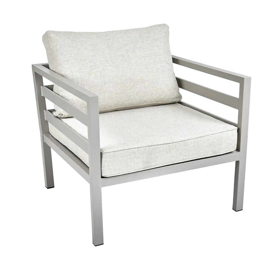 Fåtölj Weldon, sh. 43 cm, beige