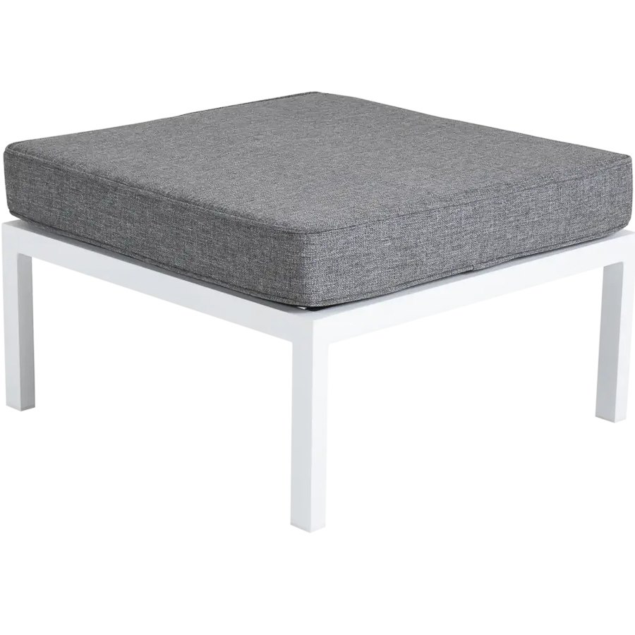 Fotpall Weldon, h. 43 cm, vit