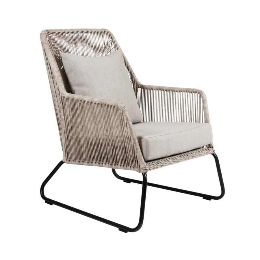 Fåtölj Midway, sh. 45 cm, beige