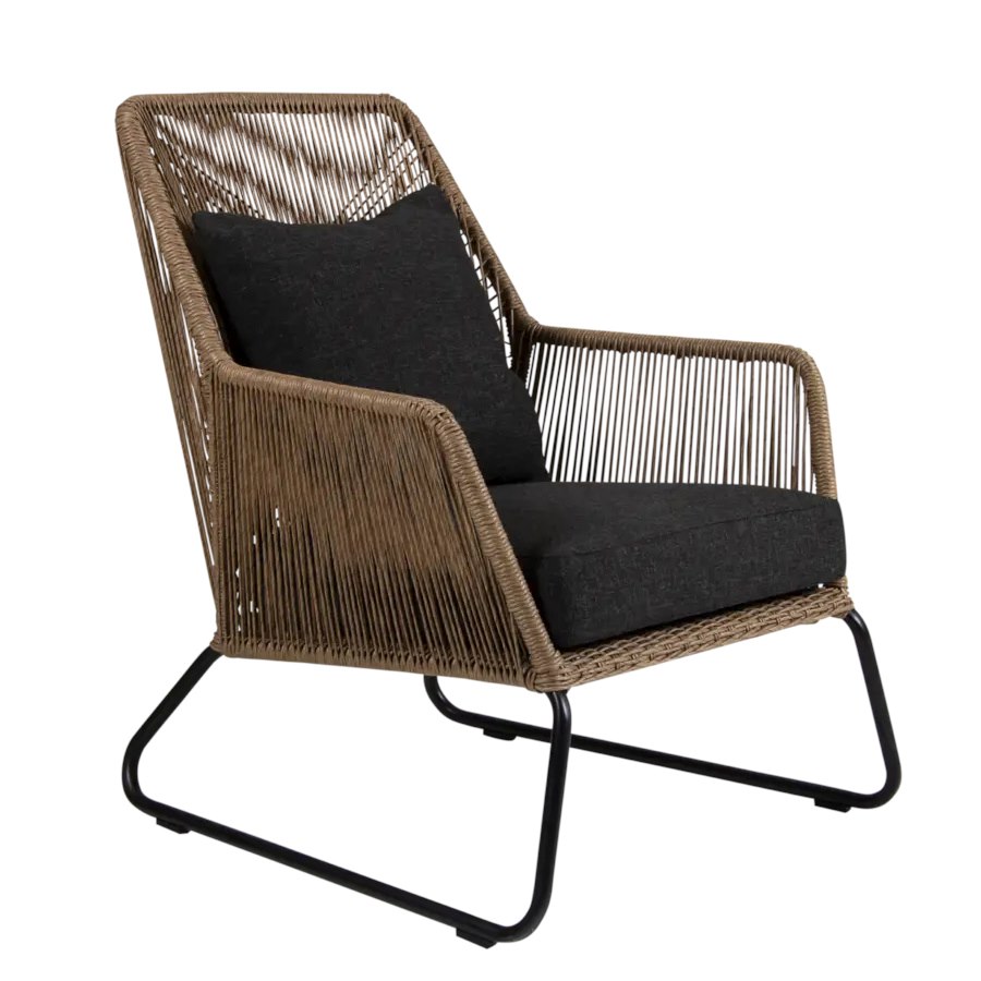 Fåtölj Midway, sh. 45 cm, natur