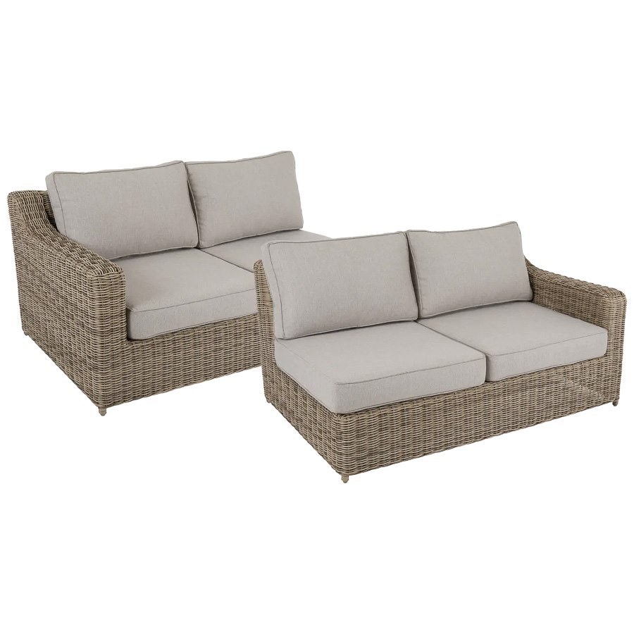 Moduler, Soffa Glendon, sh. 42 cm, avslut, natur