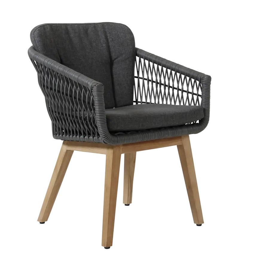 Karmstol Kenton, sh. 50 cm, grå