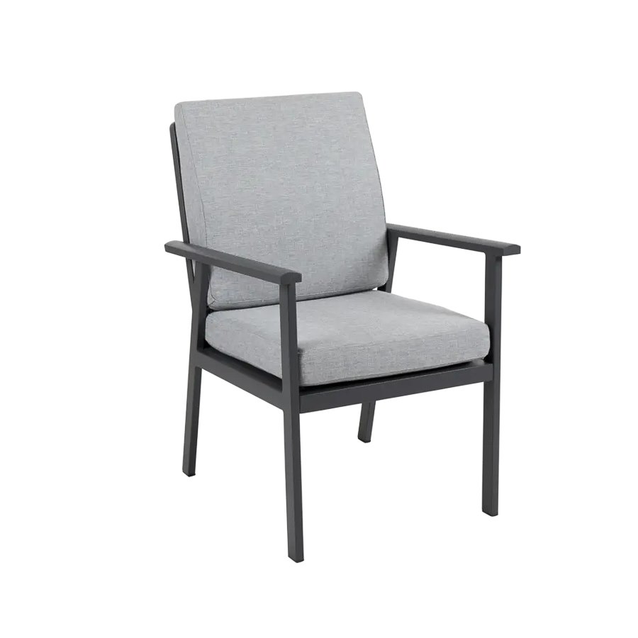 Karmstol Samvaro, sh. 47 cm, antracitgrå