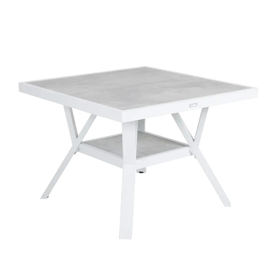 Soffbord Samvaro, 90x90 cm, vit