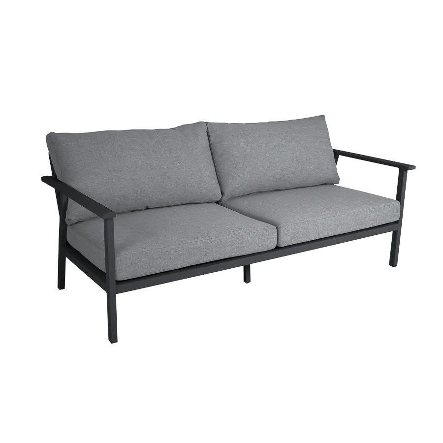 2,5-s Soffa Samvaro, sh. 43 cm, antracitgrå