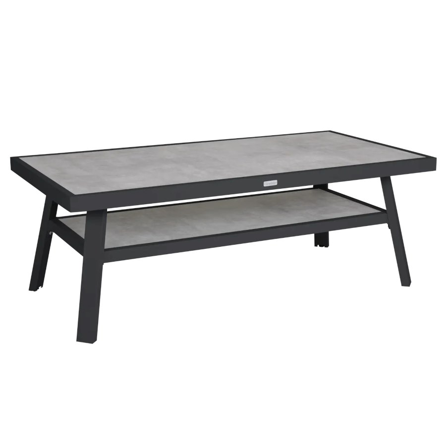 Soffbord Lounge Samvaro, 140x70 cm, antracitgrå