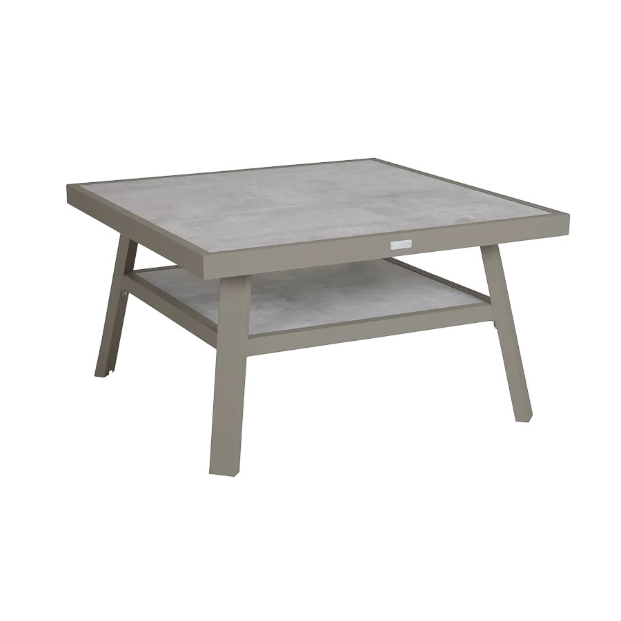 Soffbord Lounge Samvaro, 90x90 cm, khaki