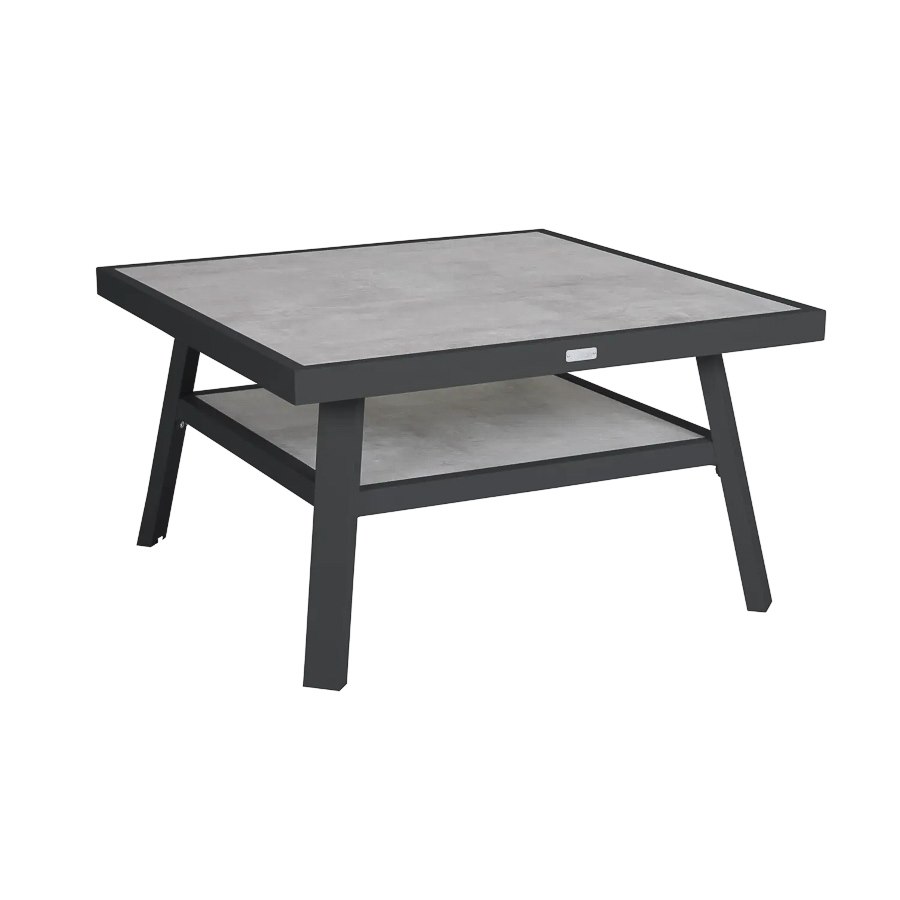 Soffbord Lounge Samvaro, 90x90 cm, antracitgrå