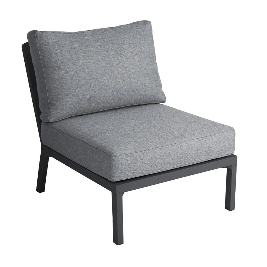 Moduler, Loungesoffa Samvaro, sh. 43 cm, antracitgrå