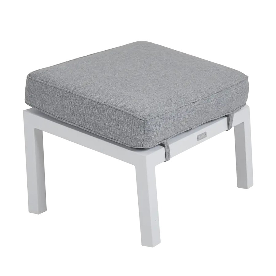 Fotpall Belfort, sh. 43 cm, vit