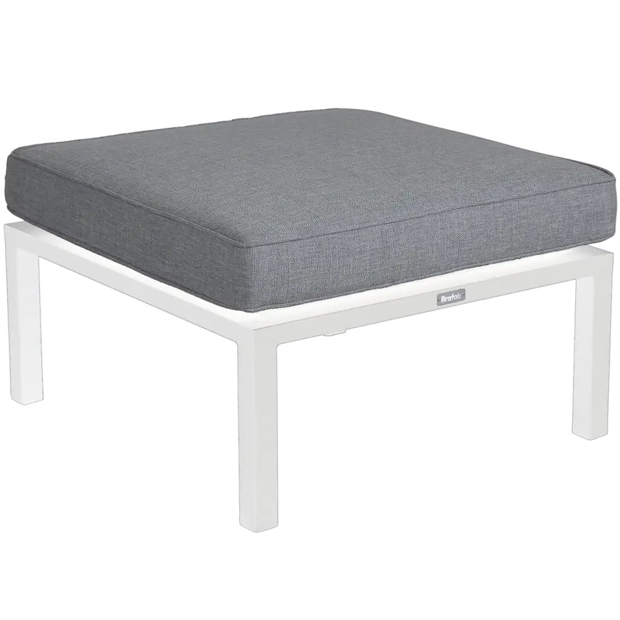 Fotpall Lounge Belfort, h. 41 cm, vit