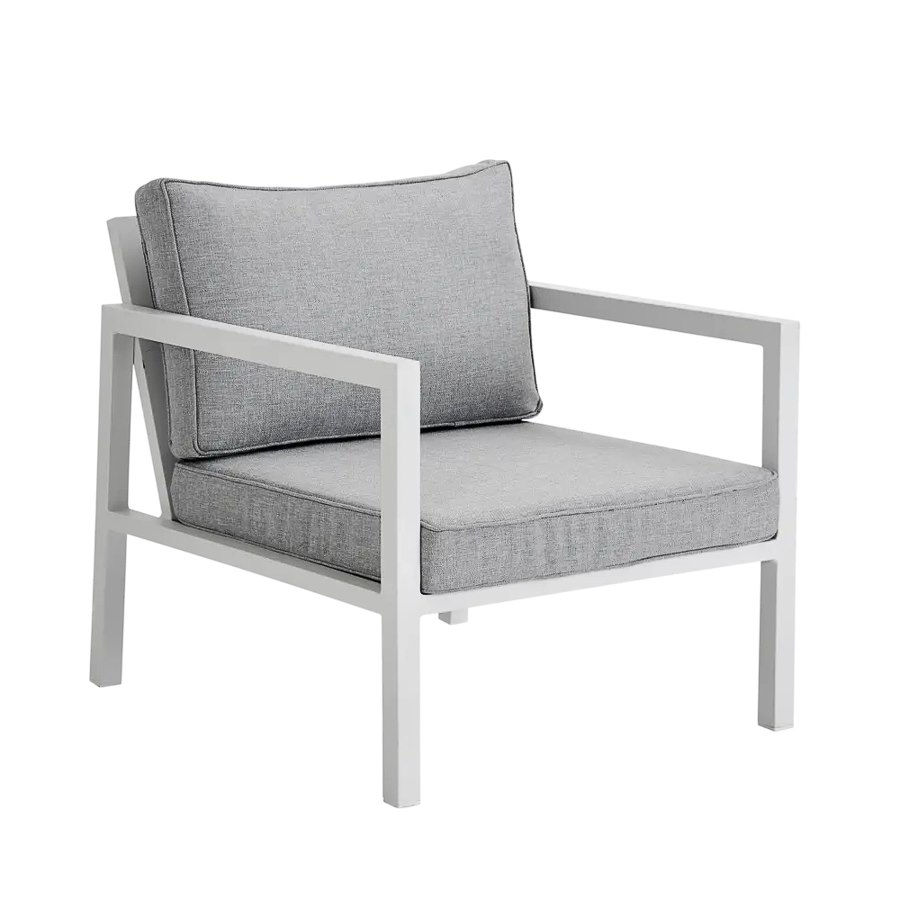 Fotölj Belfort, sh. 41 cm, vit