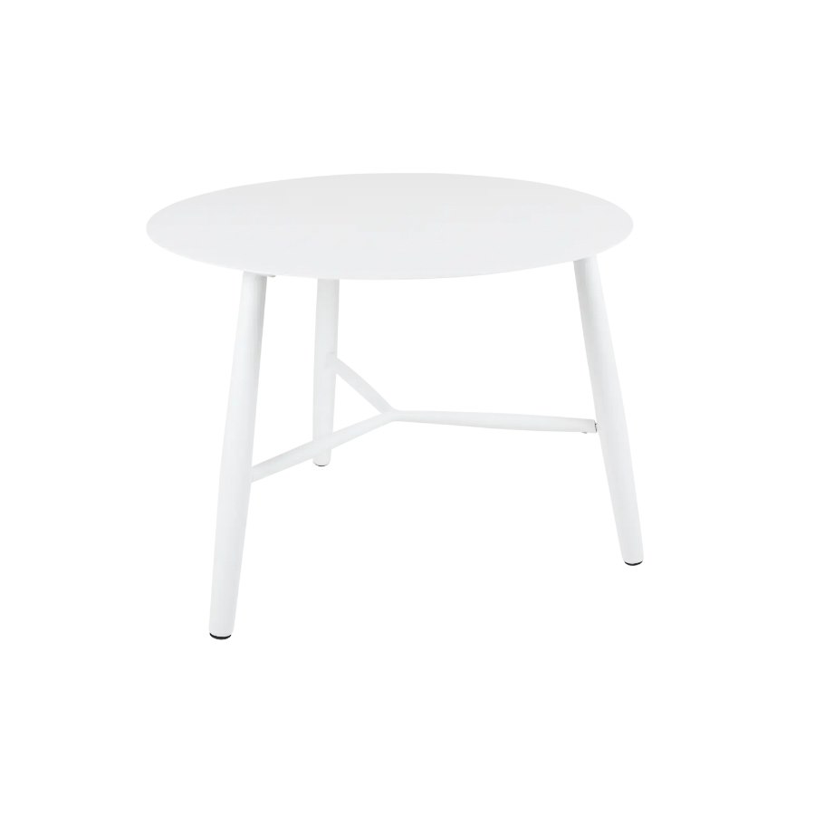 Sidobord Vannes, dia 60 cm, vit