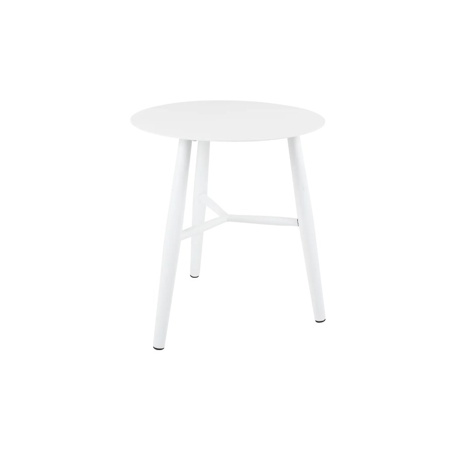 Sidobord Vannes, dia 45 cm, vit