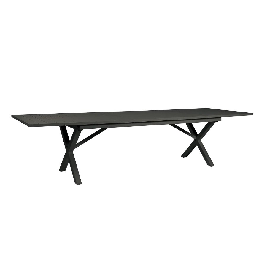 Matbord Hillmond, förlängningsbart, 240/310 cm, svart