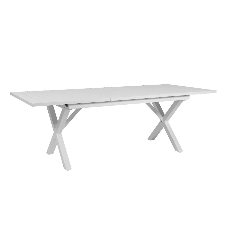 Matbord Hillmond, förlängningsbart, 160/220 cm, vit