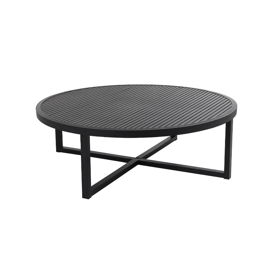 Soffbord Vevi, dia 100 cm, svart